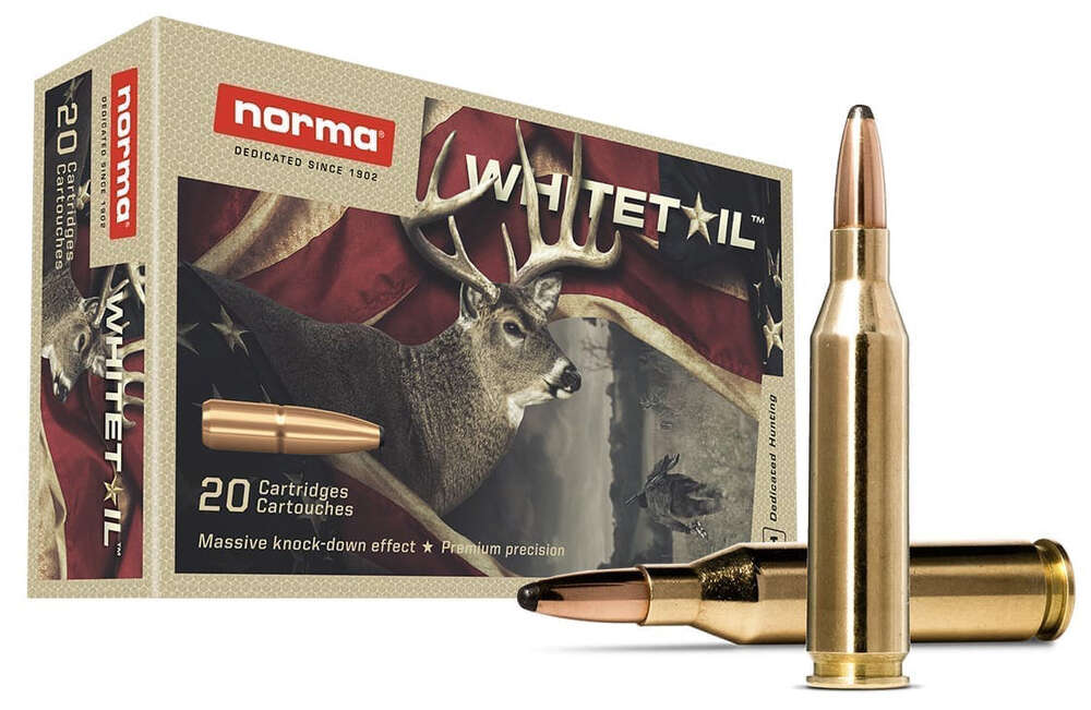 Ammunition Norma Ammunition ZPAP M85 243Win NORMA WHITETAIL 243WIN 100GR PSP 20/10 • Model: ZPAP M85